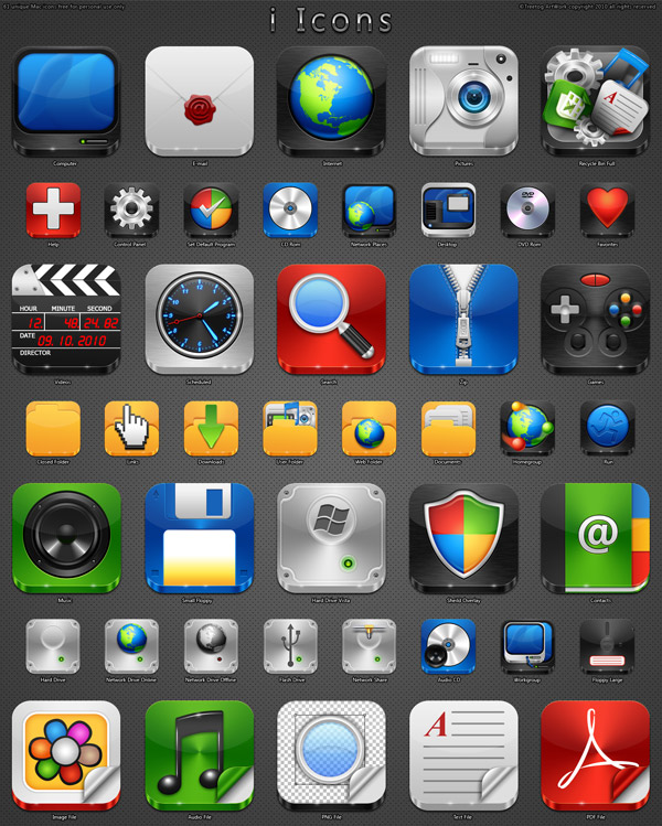 desktop icons mac