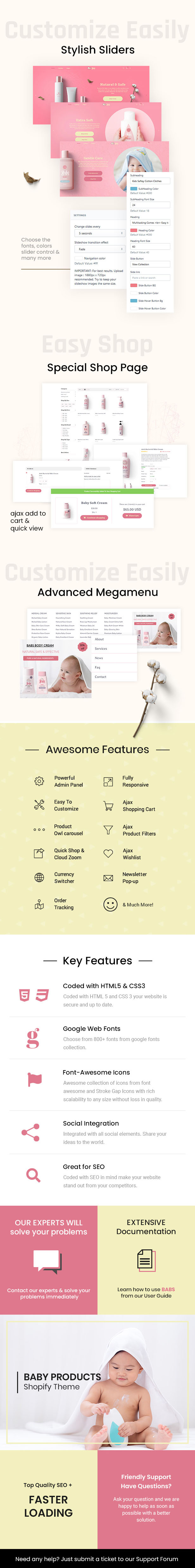 Babs - Baby Shop Shopify Theme - 1