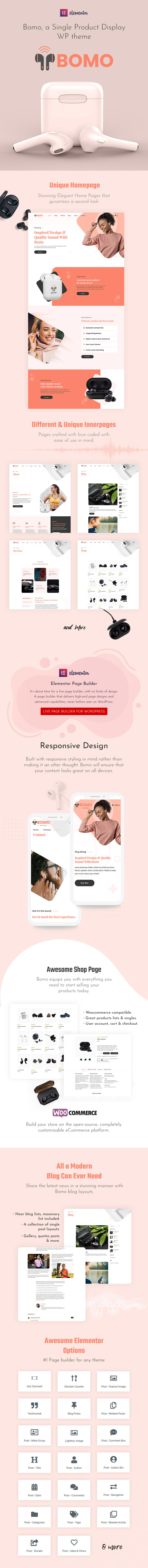 Single Product WordPress Theme