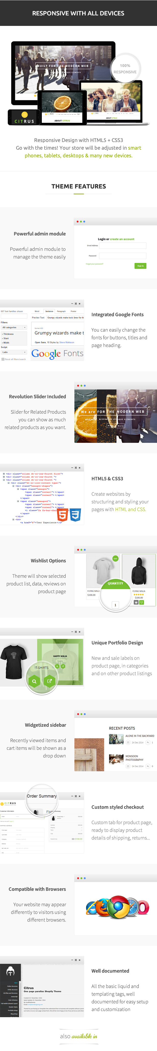 Citrus - One Page Shopify Theme - 6