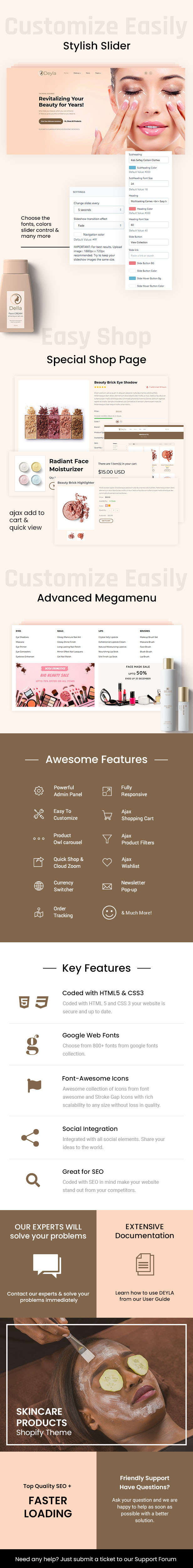 Deyla - Spa, Cosmetic eCommerce Shopify Theme - 1