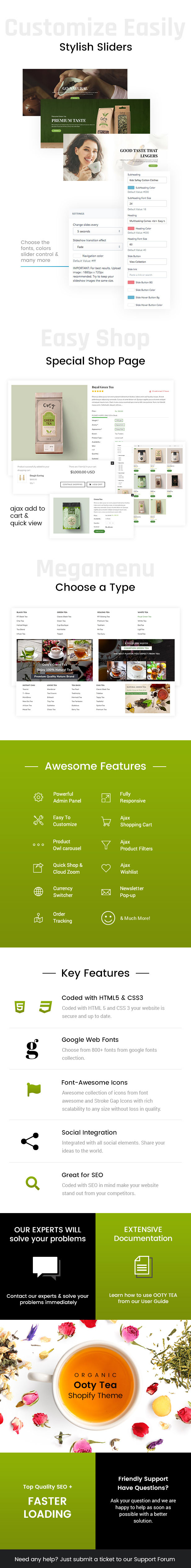 Ooty - Organic Tea Store Shopify Theme - 1