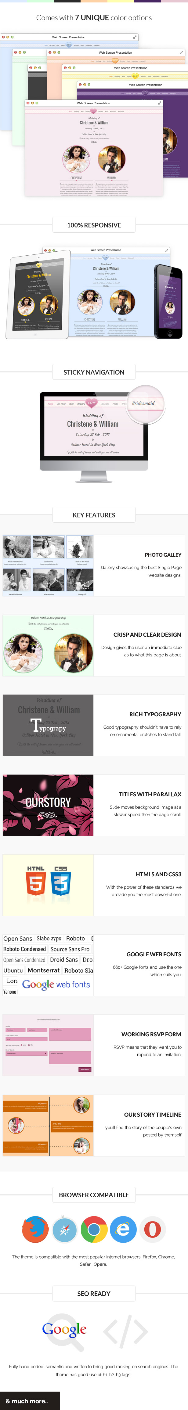 Wedding Event , Marriage Invite HTML Template - 2