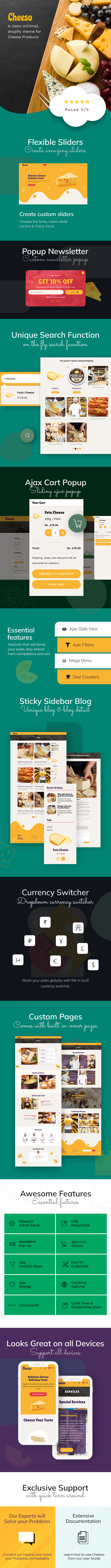 Cheeso | Organic, Dairy Milk Products & Food Shopify Theme - 1