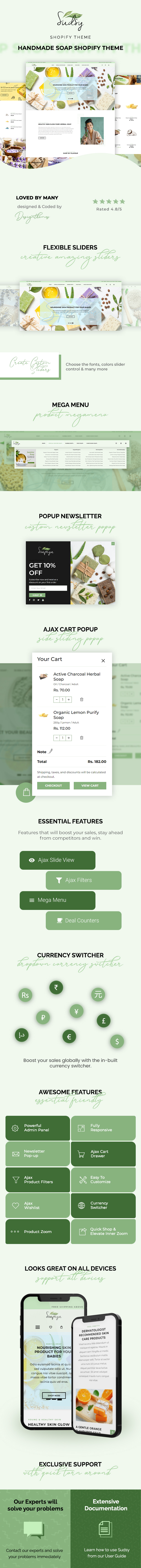 Sudsy - Handmade Soap Shopify Theme - 1